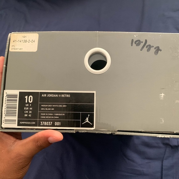 Jordan 11 Cool Grey 11 High - Picture 5 of 10